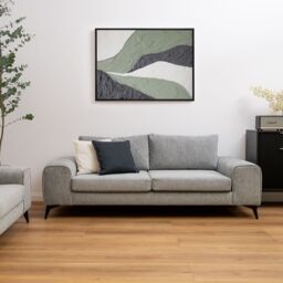 Abakus Direct Venice 3 Seater Sofa with Deep Seats & Extra-wide Padded Arms Available in Grey - thumbnail 1