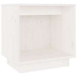 Berkfield Home Bedside Cabinet White 40x30x40 cm Solid Wood Pine - Size: 40 x 30 x 40 cm - thumbnail 2