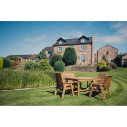 Churnet Valley Garden Furniture Ltd Valley Set 2XC 2XB Set - Min. Assembly Required - Set of Cushions Inc in Brown - thumbnail 8