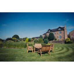 Churnet Valley Garden Furniture Ltd Valley Set 2XC 2XB Set - Min. Assembly Required - Set of Cushions Inc in Brown - thumbnail 7