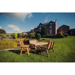 Churnet Valley Garden Furniture Ltd Valley Set 2XC 2XB Set - Min. Assembly Required - Set of Cushions Inc in Brown - thumbnail 1