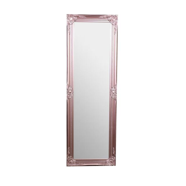 Melody Maison Tall Ornate Rose Gold Pink Mirror - 47cm X 142cm - Size: 47 cm X 142 cm - image 1