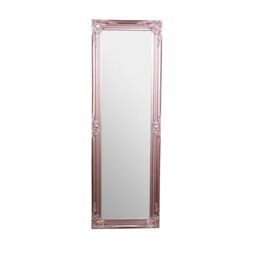 Melody Maison Tall Ornate Rose Gold Pink Mirror - 47cm X 142cm - Size: 47 cm X 142 cm - thumbnail 1