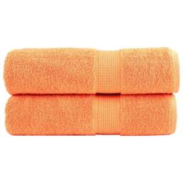 Berkfield Home Premium Shower Towels SOLUND 2 pcs Orange 70x140 cm 600 gsm - thumbnail 2