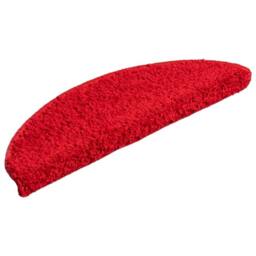 Berkfield Home Carpet Stair Treads 15 pcs Red 56x17x3 cm - Size: Medium - thumbnail 3