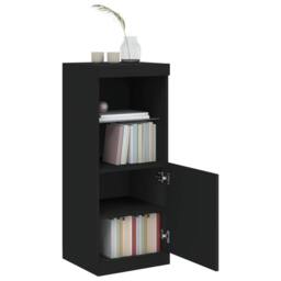 Berkfield Home Sideboard with LED Lights Black 41x37x100 cm - Size: 41 x 37 x 100 cm - thumbnail 4