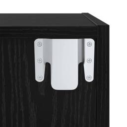 Berkfield Home TV Cabinet 2 pcs Black 37 x 37 x 142.5 cm Engineered wood - thumbnail 7
