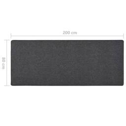 Berkfield Home Carpet Runner Anthracite 80x200 cm in Charcoal - Size: 100 cm diameter - thumbnail 7
