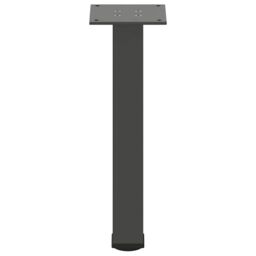 Berkfield Home Coffee Table Legs 4 pcs Anthracite 30-32 cm Steel in Black - thumbnail 5