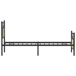 Berkfield Home Bed Frame without Mattress Sonoma Oak 80x200 cm Engineered Wood in Brown - thumbnail 7