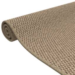 Berkfield Home Elegant Carpet Runner Sisal Look Sand 80x150 cm in Light Sand - Size: 100 cm diameter - thumbnail 5