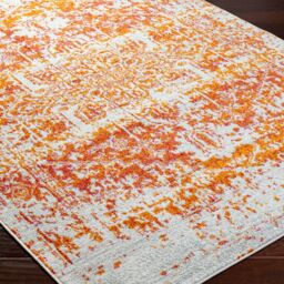 Livabliss Harput-Vintage Grey Blue Orange White Traditional Boho Living Rug - Size: 80 cm x 150 cm - thumbnail 6