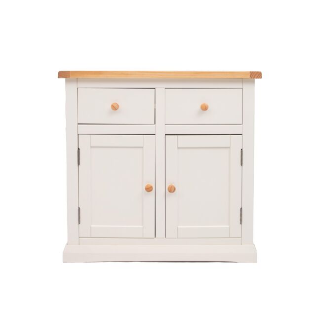 Cabinet Bits Castelli Off-White 2 Drawer 2 Door Sideboard Wood Knob - image 1