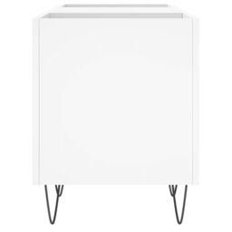 Berkfield Home Record Cabinet White 121x38x48 cm Engineered Wood - Size: 121 x 38 x 48 cm - thumbnail 5