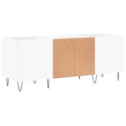 Berkfield Home Record Cabinet White 121x38x48 cm Engineered Wood - Size: 121 x 38 x 48 cm - thumbnail 6
