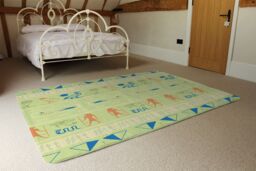 Benjamin Tate Design Hieroglyphic Egyptian Language Symbols Designer Rug in Natural - Size: Large - thumbnail 3