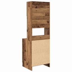Berkfield Home Kitchen Cabinet Old Wood 60x50x180 cm Engineered Wood in Brown - Size: 60 x 50 x 180 cm - thumbnail 8