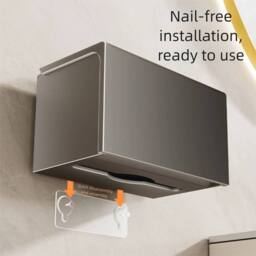 KORVIXA Grey Paper Storage Case Wall-Mounted - thumbnail 4