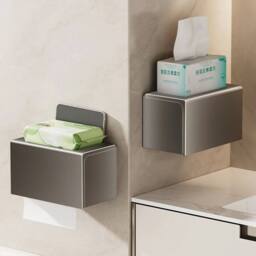 KORVIXA Grey Paper Storage Case Wall-Mounted - thumbnail 1