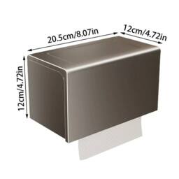 KORVIXA Grey Paper Storage Case Wall-Mounted - thumbnail 2