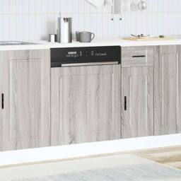 Berkfield Home Dishwasher Panel Porto Grey Sonoma 60x1.5x67 cm Engineered Wood - thumbnail 3