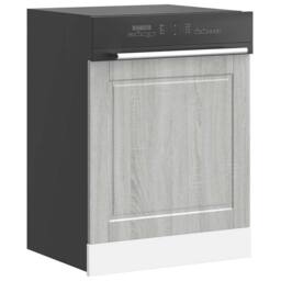 Berkfield Home Dishwasher Panel Porto Grey Sonoma 60x1.5x67 cm Engineered Wood - thumbnail 1