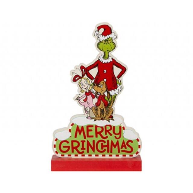 Garden Greatness Merry Grinchmas Standing Christmas Plaque - Size: 1 Pack