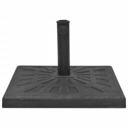 Berkfield Home Parasol Base Resin Square Black 19 kg - thumbnail 2