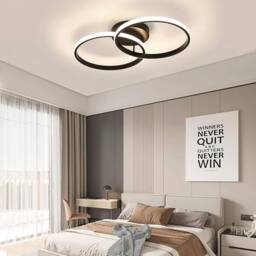 COMELY LED Ceiling Lights, Modern LED Ceiling Lights 42W, 4500K, Black - thumbnail 3