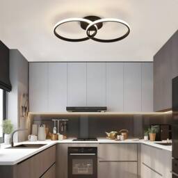 COMELY LED Ceiling Lights, Modern LED Ceiling Lights 42W, 4500K, Black - thumbnail 4