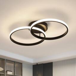 COMELY LED Ceiling Lights, Modern LED Ceiling Lights 42W, 4500K, Black - thumbnail 1