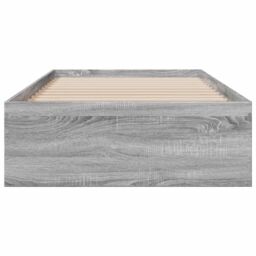 Berkfield Home Bed Frame with Drawers without Mattress Grey Sonoma 75x190 cm Small Single - thumbnail 4