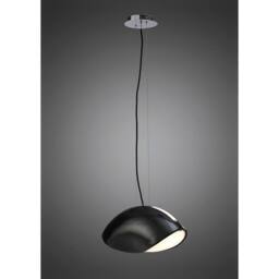 Netlighting Pasion Rectangular Pendant 3 Light E27 Gloss BlackPolished Chrome in Black - thumbnail 2