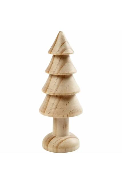 KDMD Pine Christmas Tree 10cm 3 Pack in Brown - image 1