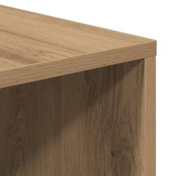 Berkfield Home TV Cabinet Artisan Oak 130x35x50 cm Engineered Wood in Brown - Size: 130 x 35 x 50 cm - thumbnail 8