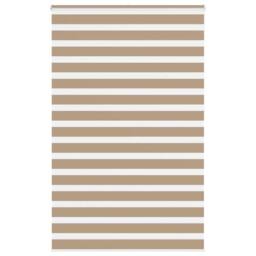 Berkfield Home Elegant Zebra Blind Sand Brown 145x230 cm Fabric Width 140.9 cm P in Light Brown - thumbnail 2