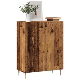 Berkfield Home Sideboard Old Wood 69.5x34x90 cm Engineered Wood in Brown - thumbnail 3