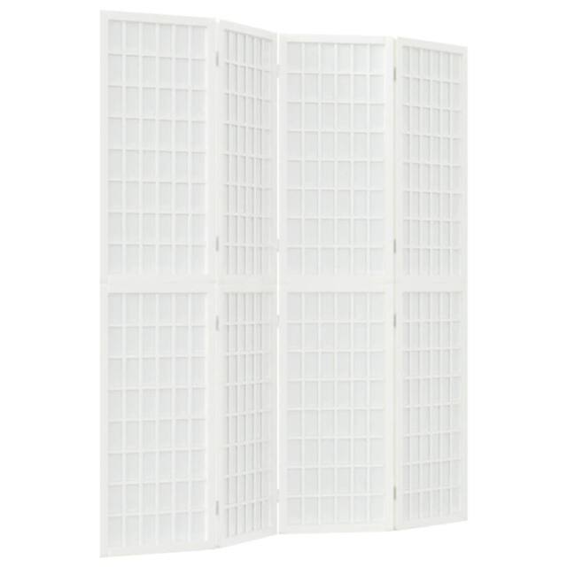 Berkfield Home Folding 4-Panel Room Divider Japanese Style 160x170 cm White - image 1