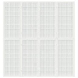 Berkfield Home Folding 4-Panel Room Divider Japanese Style 160x170 cm White - thumbnail 3
