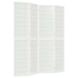 Berkfield Home Folding 4-Panel Room Divider Japanese Style 160x170 cm White - thumbnail 1