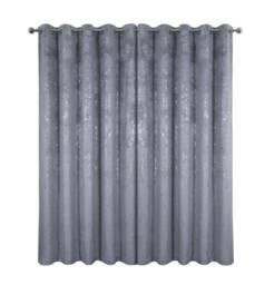 Smart Living Marble Effect Velvet Eyelet Curtains - Thermal Blackout - 2 Panels in Grey - Size: 117 cm width x 137 cm drop - thumbnail 3