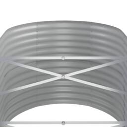 Berkfield Home Garden Raised Bed Powder-coated Steel 152x80x68 cm Green - Size: 152 x 80 x 68 cm - thumbnail 5