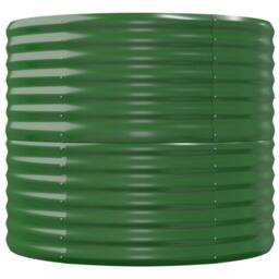 Berkfield Home Garden Raised Bed Powder-coated Steel 152x80x68 cm Green - Size: 152 x 80 x 68 cm - thumbnail 4