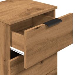 Berkfield Home Bedside Cabinet Artisan Oak 40x36x65 cm Engineered Wood in Brown - Size: 40 x 36 x 65 cm - thumbnail 9
