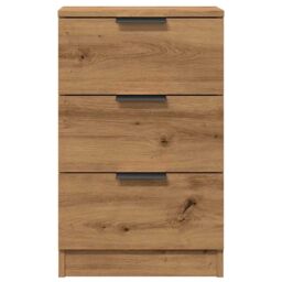 Berkfield Home Bedside Cabinet Artisan Oak 40x36x65 cm Engineered Wood in Brown - Size: 40 x 36 x 65 cm - thumbnail 5