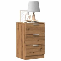 Berkfield Home Bedside Cabinet Artisan Oak 40x36x65 cm Engineered Wood in Brown - Size: 40 x 36 x 65 cm - thumbnail 1