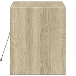Berkfield Home TV Wall Cabinet with LED Lights Sonoma Oak 80x31x35 cm in Light Brown - Size: 80 x 31 x 35 cm - thumbnail 7