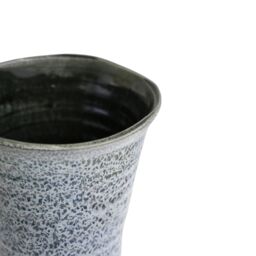 Ivyline Vallo Reactive Glaze Tapered Blue Planter H26.5cm D29.5cm - thumbnail 3