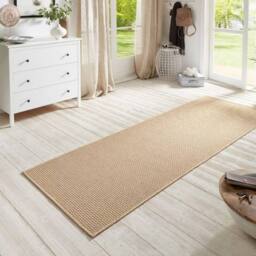 THE RUGS Flatwoven Indoor Outdoor Runner Nature Sisal Look Durable Floor Rug in Beige - Size: 80 cm x 250 cm - thumbnail 4