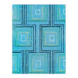 "Artery8 Squares Geometric Blue Pattern Japan Wall Art Print Furuya Korin - Size: W12"" x H16""" - thumbnail 1